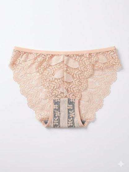 Unique Print Design Lace Panty 