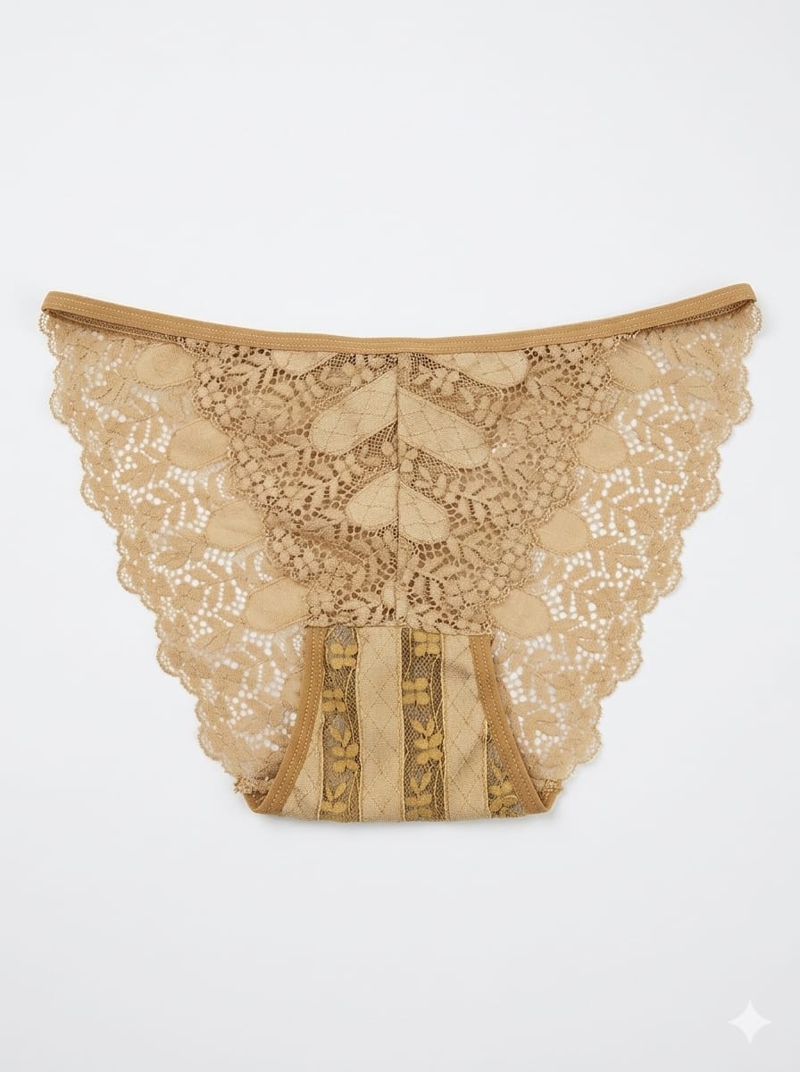 Unique Print Design Lace Panty 