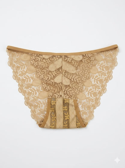 Unique Print Design Lace Panty 