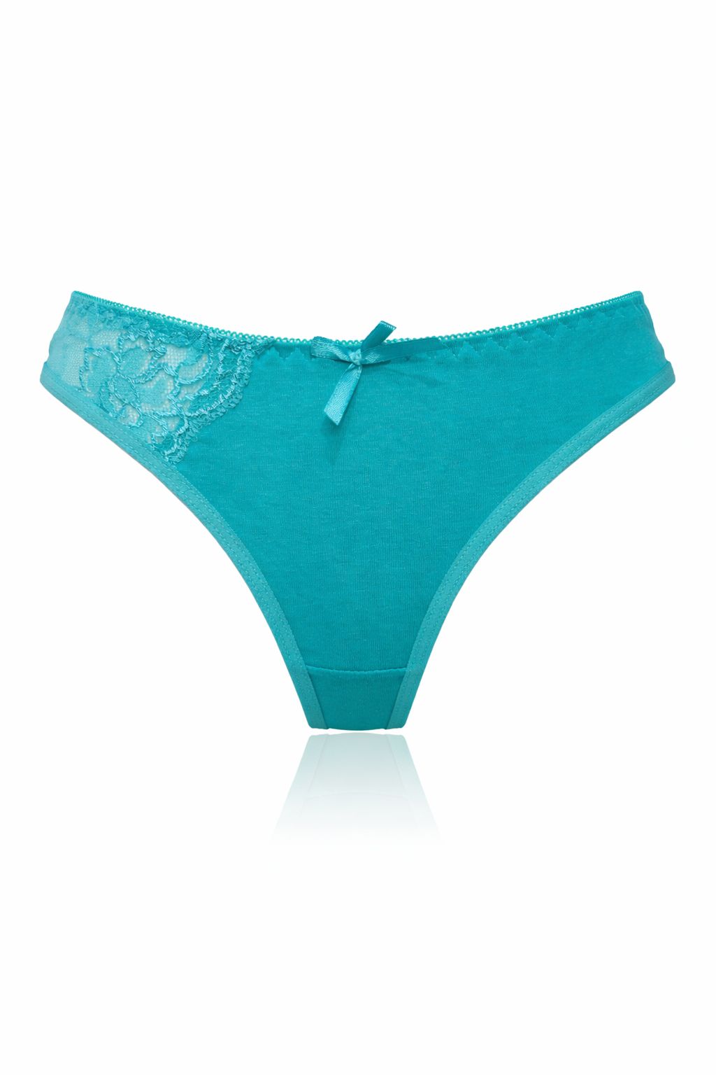 Women’s Soft Cotton Lace Bikini Panty with Bow – Comfortable Everyday Underwear
