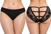 Floral Lace Open-Back Panty 