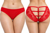 Floral Lace Open-Back Panty 