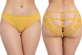 Floral Lace Open-Back Panty 