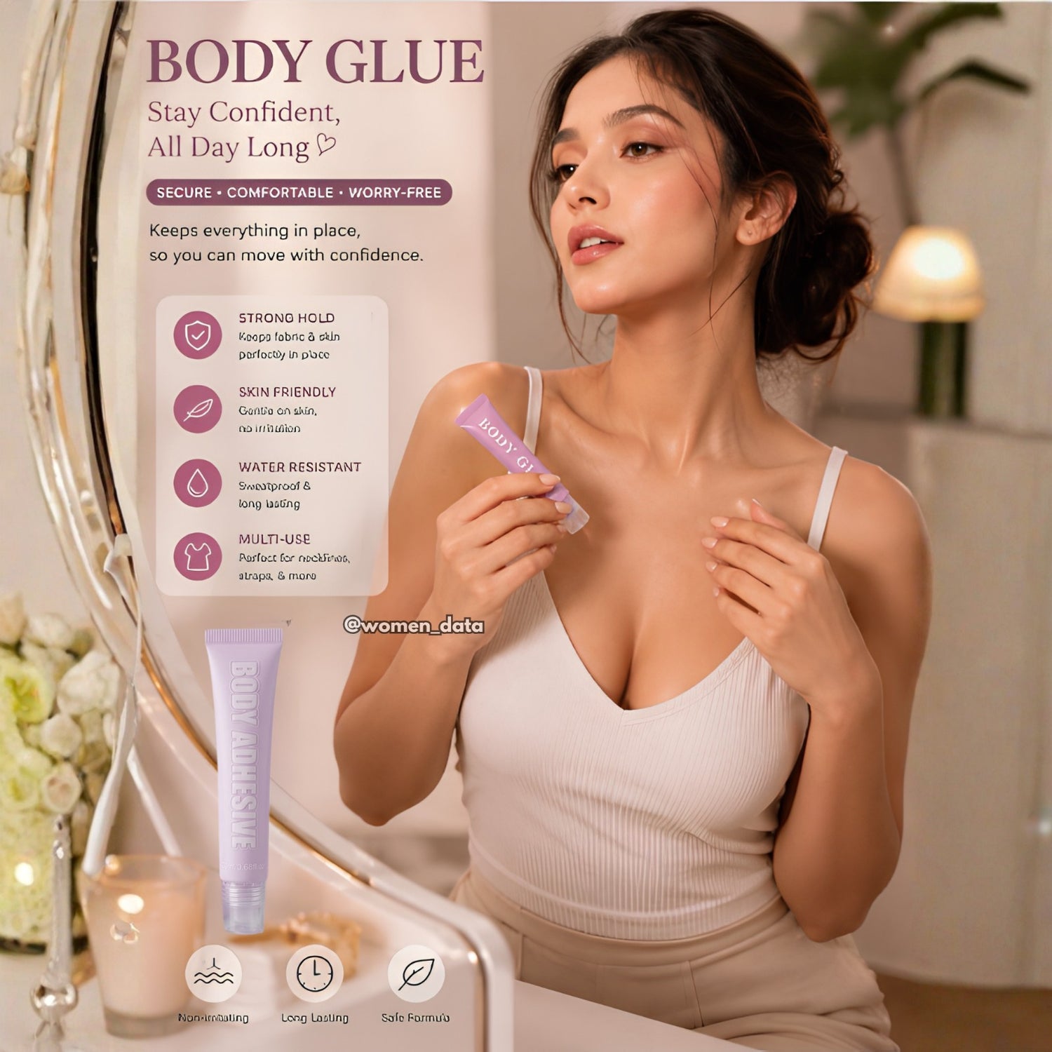 Body Adhesive Invisible Bra Glue for Secure Hold | 20ml