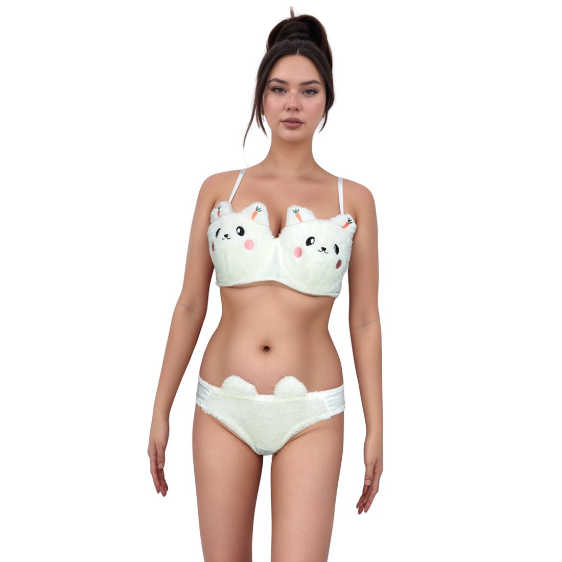 Cute Cartoon Bra Panty Set