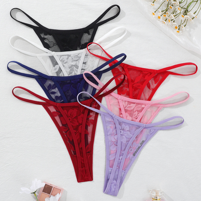 Women’s Sheer Lace Thong Panty