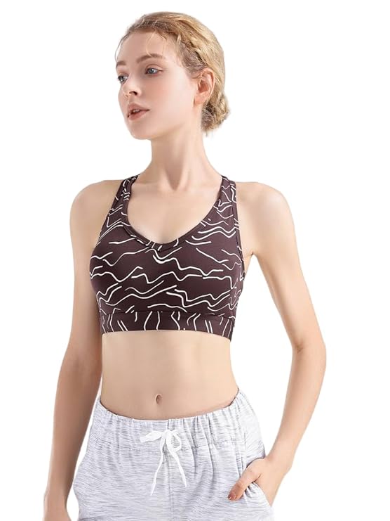 Wide Straps Chest Padded Sports Tank Top 