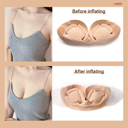 Sexy Women Inflatable Air Push Up Bra- Breast Enhancer Inserts for Perfect Lift