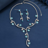 Women Crystal Necklace Set 