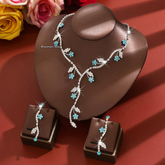 Women Crystal Necklace Set 