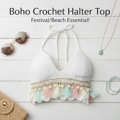 Boho Breeze Crochet Beach Top 