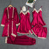 Women Satin Lace Nightwear Set – 5 Piece 