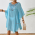 Women’s Crochet Neck Beach Kaftan Cover-Up 