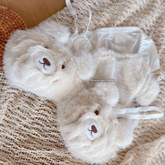 Women’s Winter Bear Fur Bra Panty Set 