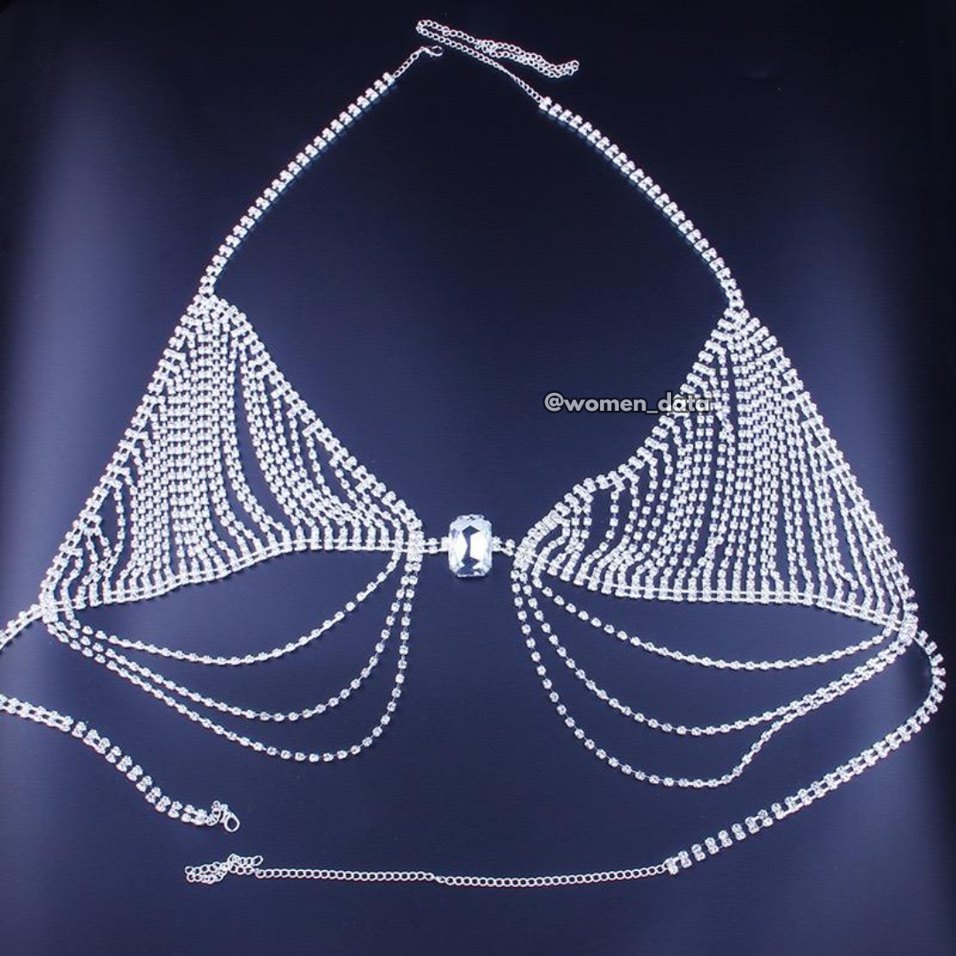 Luxury Rhinestone Two-Piece Body Chain Set 