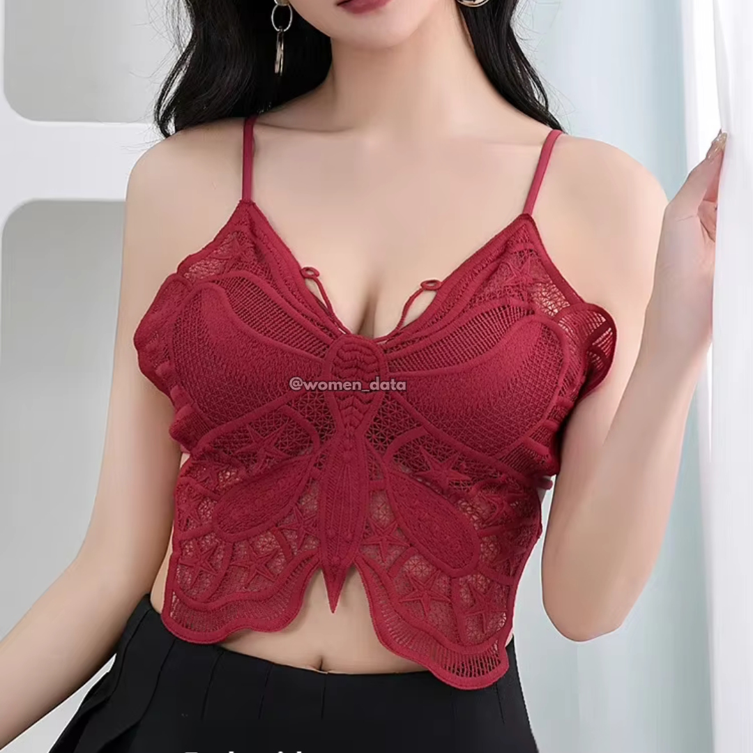 Embroidery Bra Tube Top for Women 