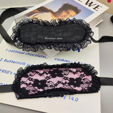 Lace Blindfold & Wrist Cuff Restraint Set for Couples 