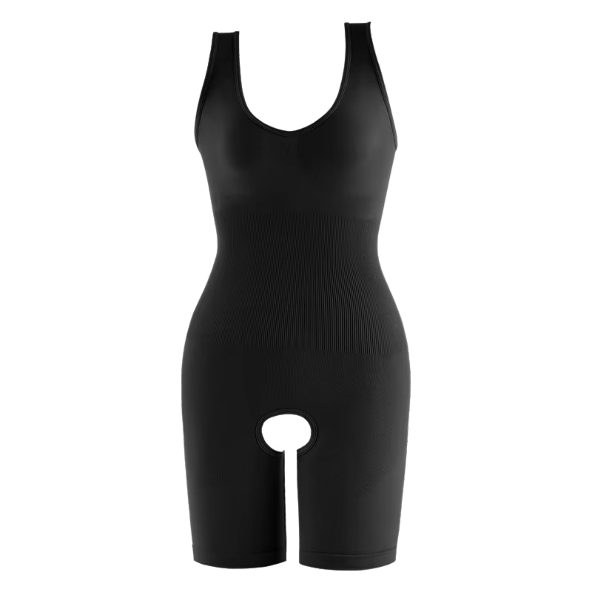 Full Body Shaper with Thigh Slimming &amp; Open Crotch Design