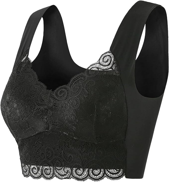 fancy bra black