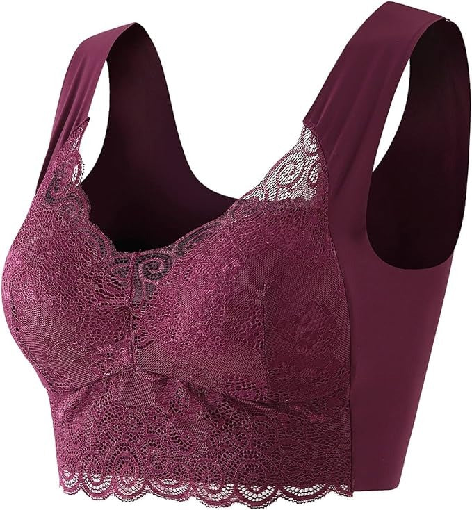 fancy bra maroon