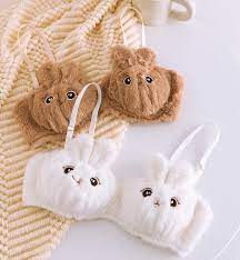 Women’s Winter Bunny Fur Bra Set