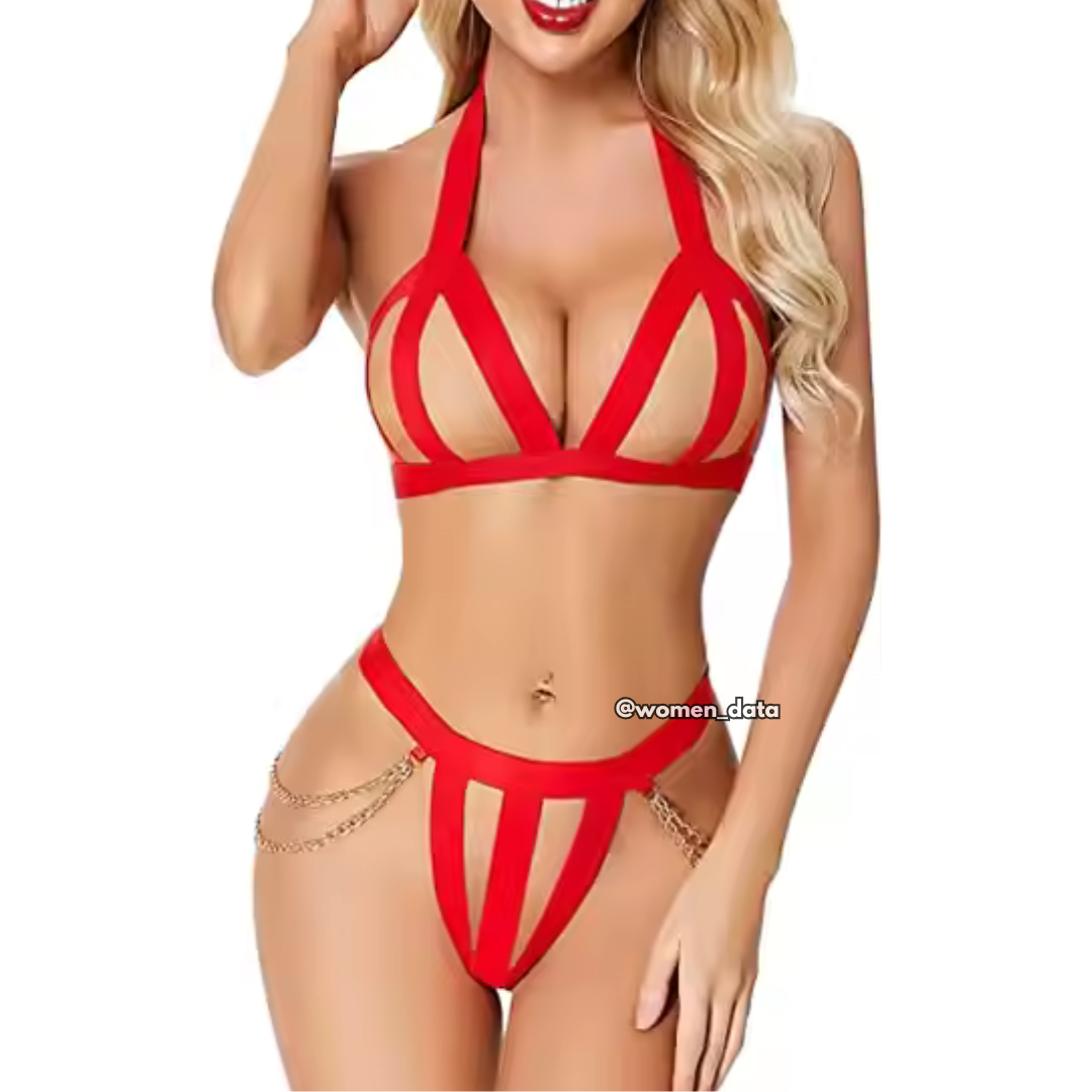 Sexy Strappy Lingerie Set  