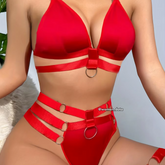Lingerie Set with O-Ring Harness 