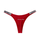 Luxury Rhinestone Strap Thong Panty 