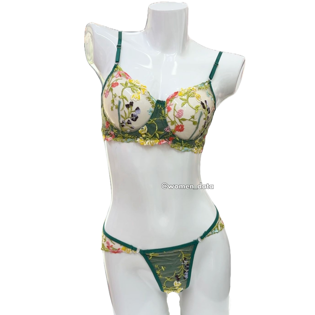 Sexy Embroidered Lace Bra &amp; Panty Set 