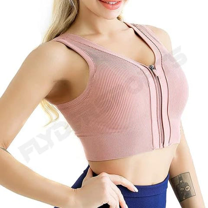 Pink Workout Top Fitness Yoga Bra