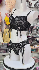 Black Lace Lingerie Set