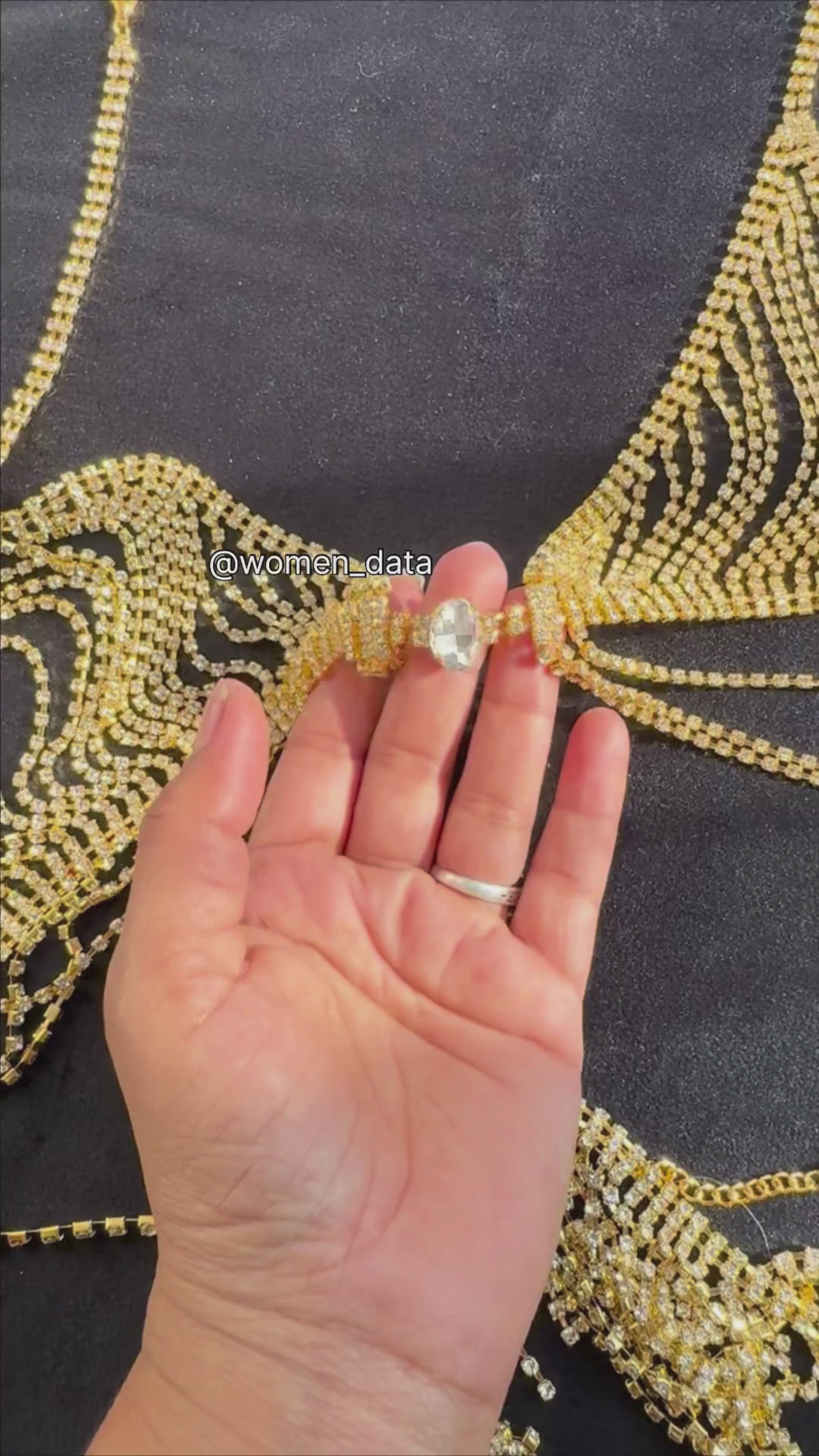 Luxury Rhinestone Two-Piece Body Chain Set #generic_image