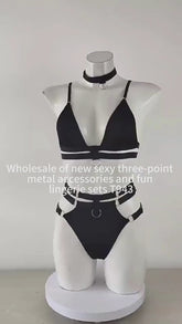 Lingerie Set with O-Ring Harness 