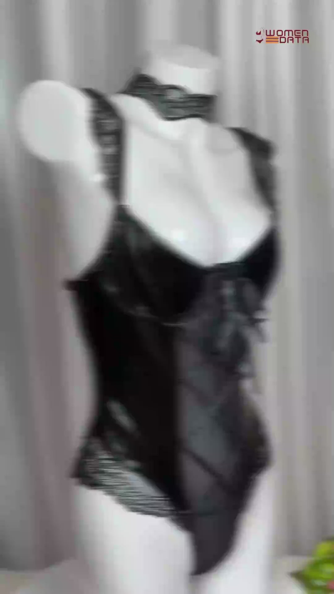 Women’s Lace-Up Faux Leather Teddy Bodysuit with Lace Trim
