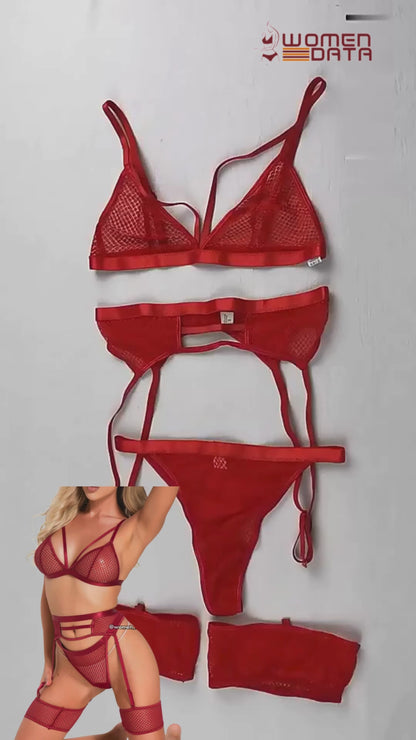 Seductive Mesh Lingerie Set 