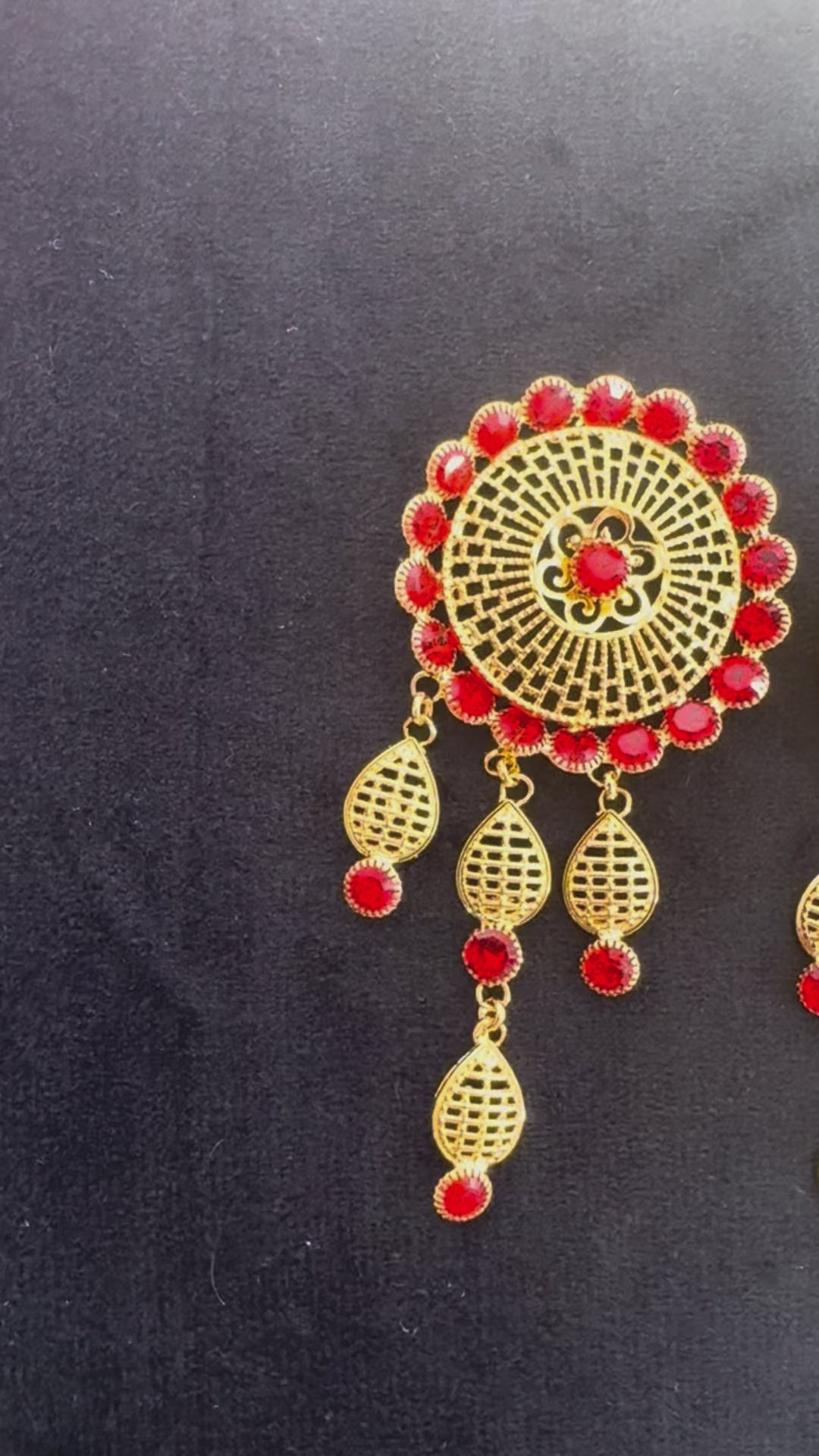 Women's Ethnic Kundan Tassel Body Jewelry #color_gold