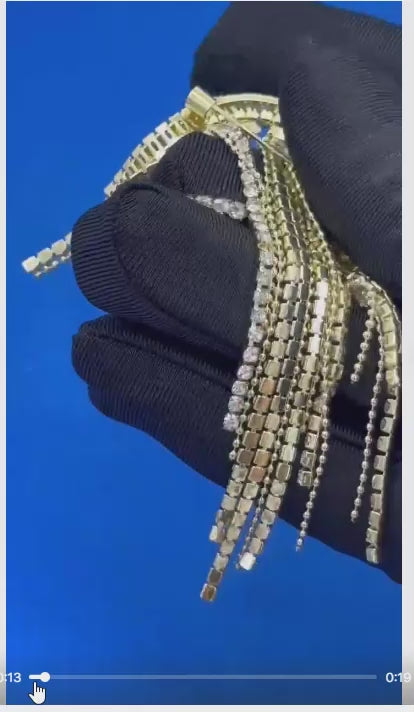 Tassel Brooch  #color_gold