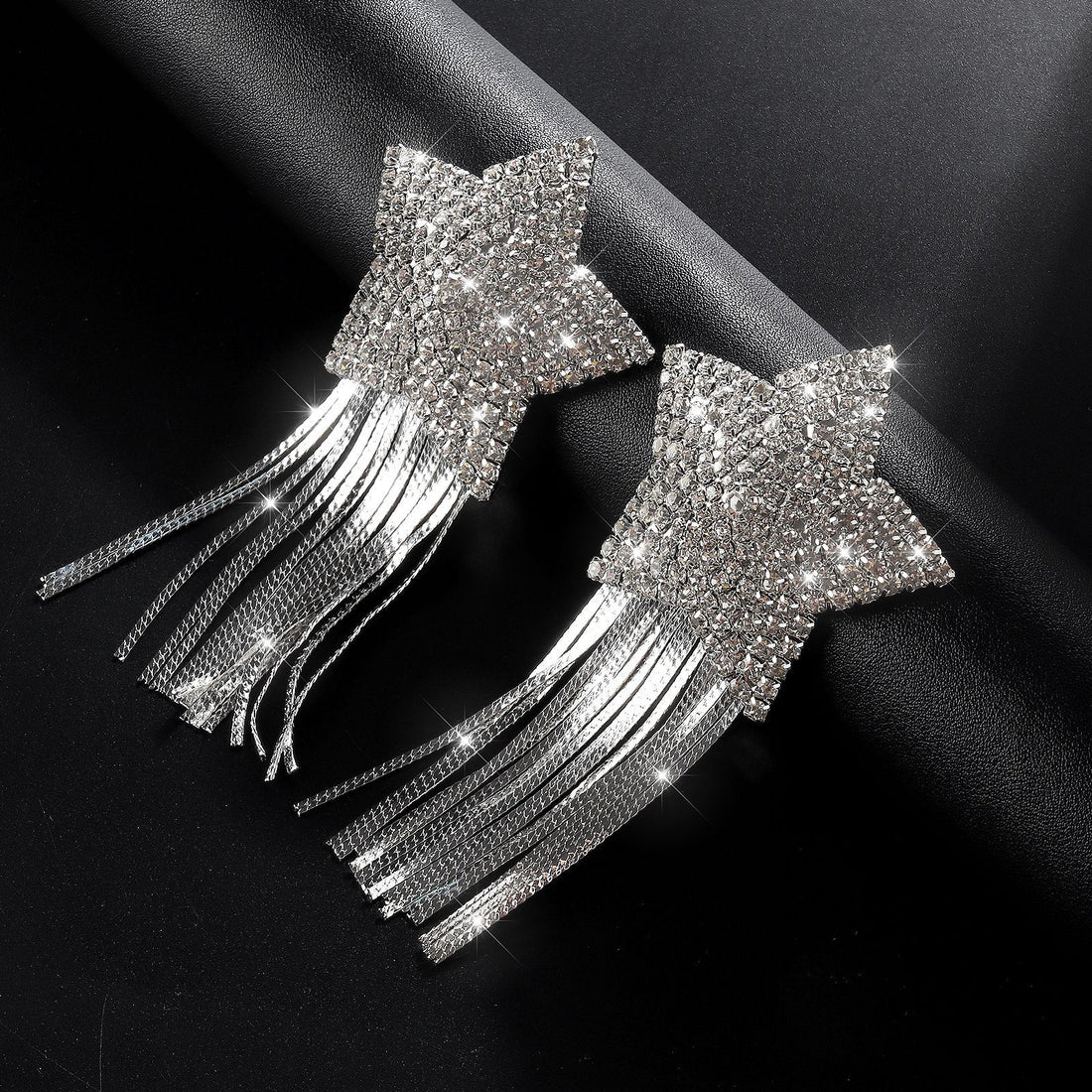 Crystal Star Tassel Nipple Covers