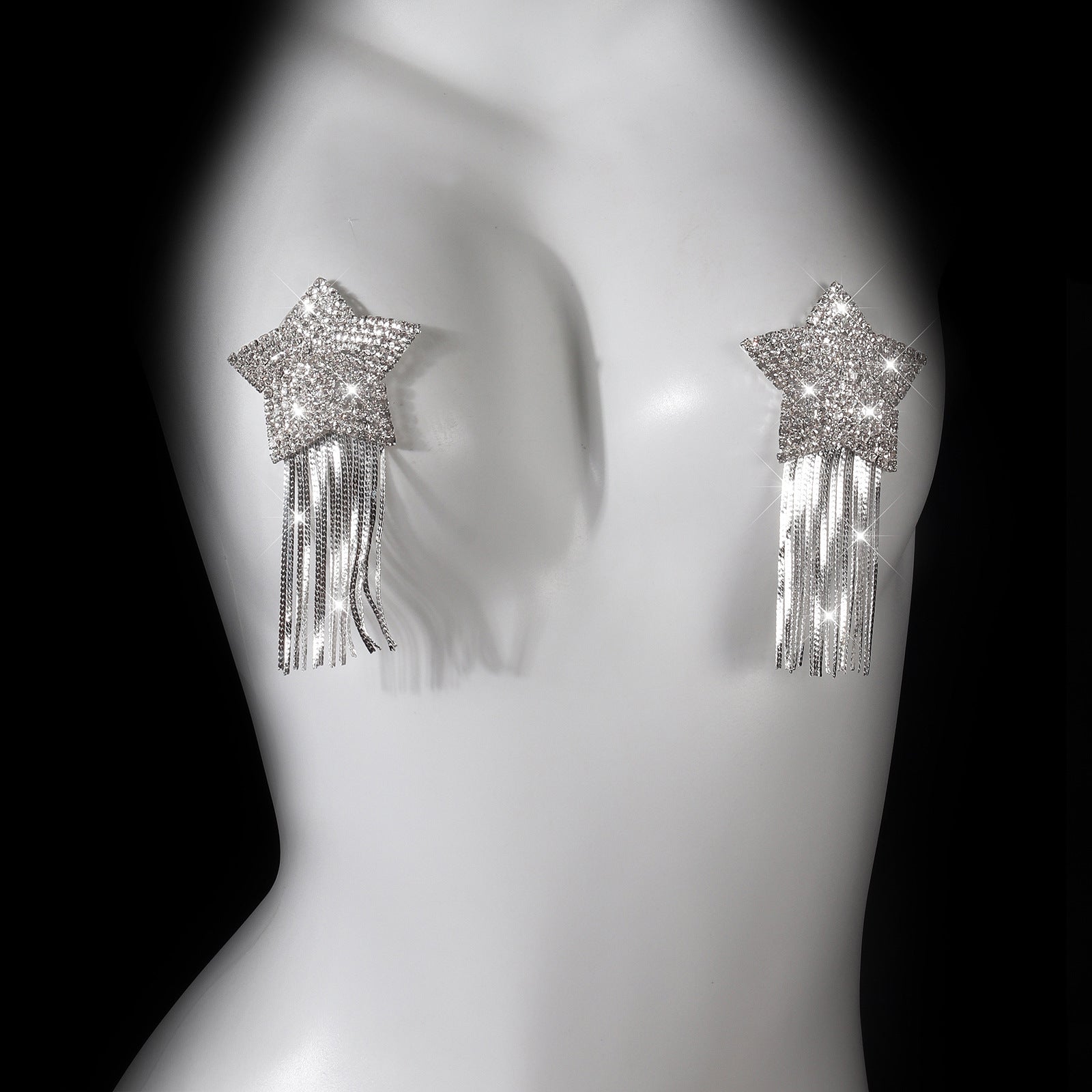 Crystal Star Tassel Nipple Covers