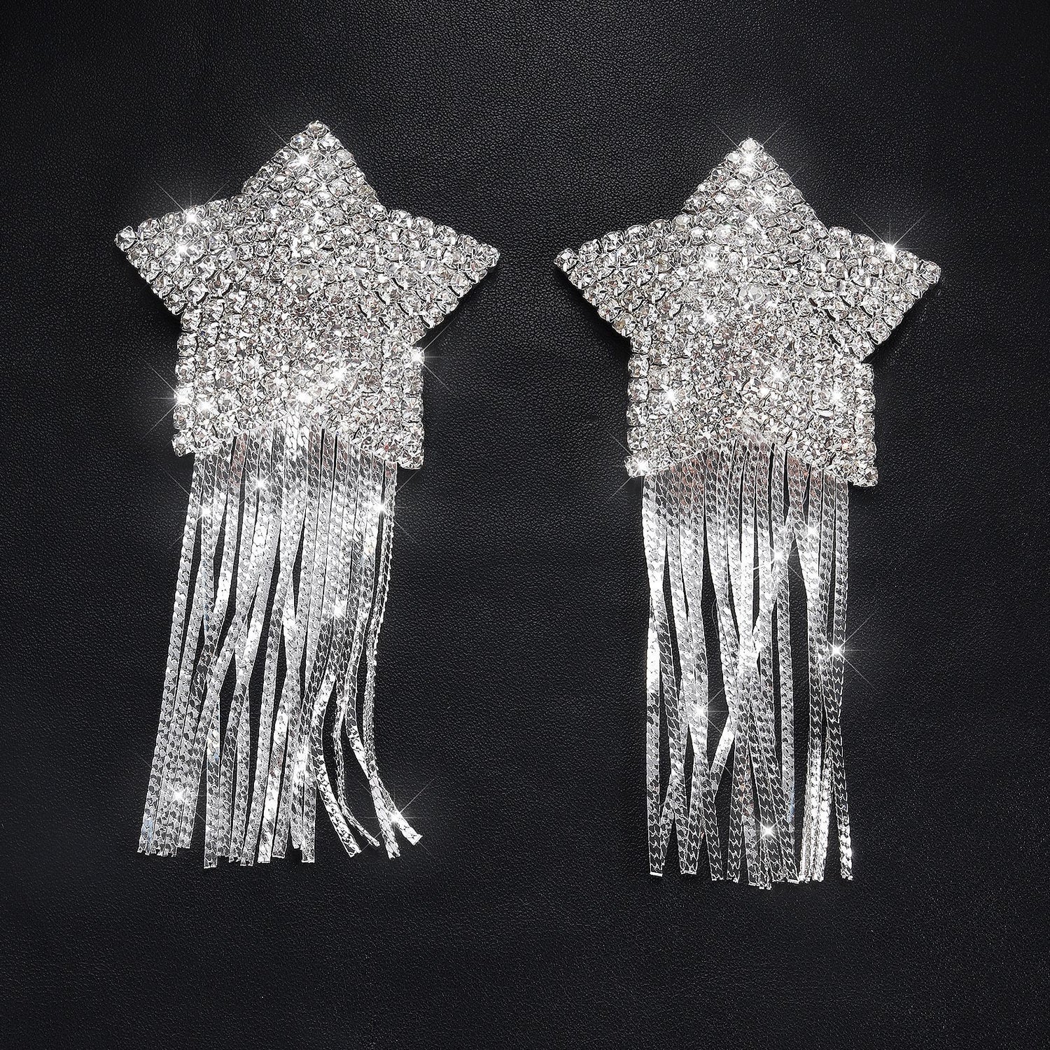 Crystal Star Tassel Nipple Covers