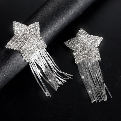 Crystal Star Tassel Nipple Covers