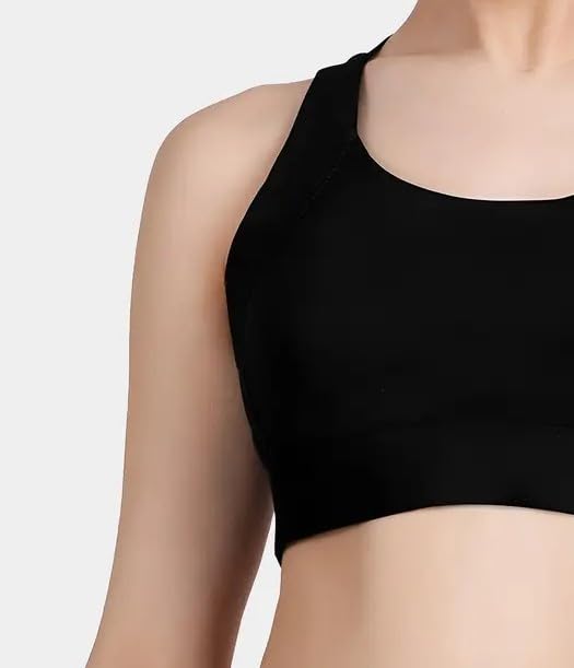 black yoga bra for ladies 