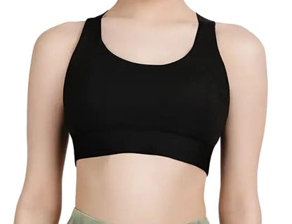 black yoga bra for ladies