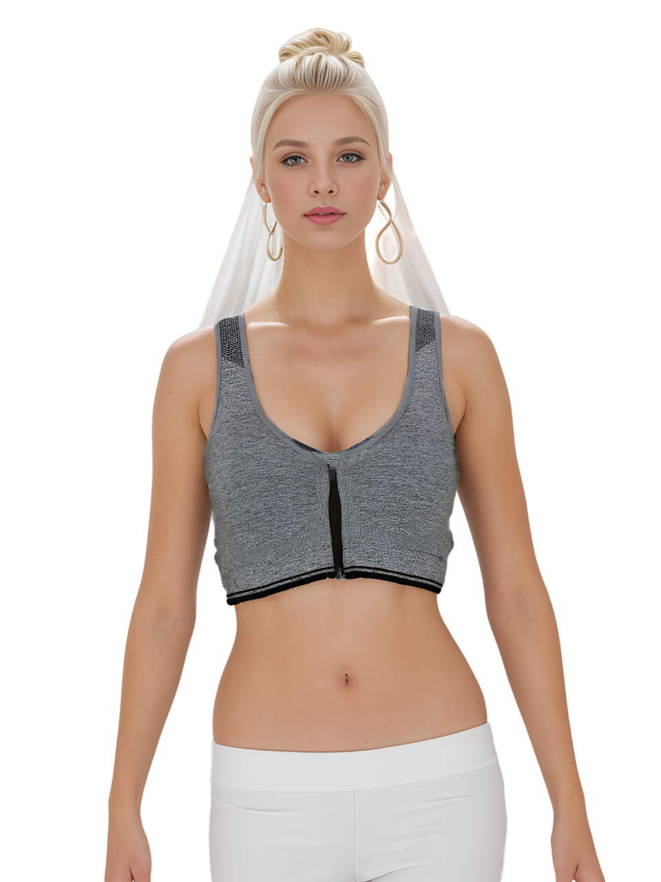 Cotton Lightly Padded Wire Free Sports Bra