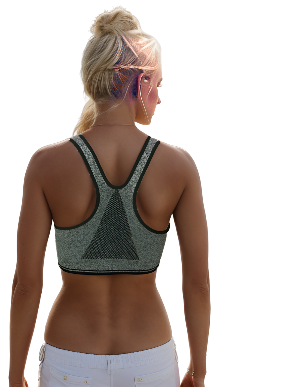 Cotton Lightly Padded Wire Free Sports Bra