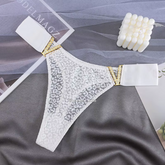 V-Shape Lace Thong 